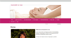 Desktop Screenshot of kosmetik-larose.ch